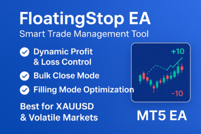 FloatingStop EA for MT5 – Gold (XAUUSD) Trade Management Tool