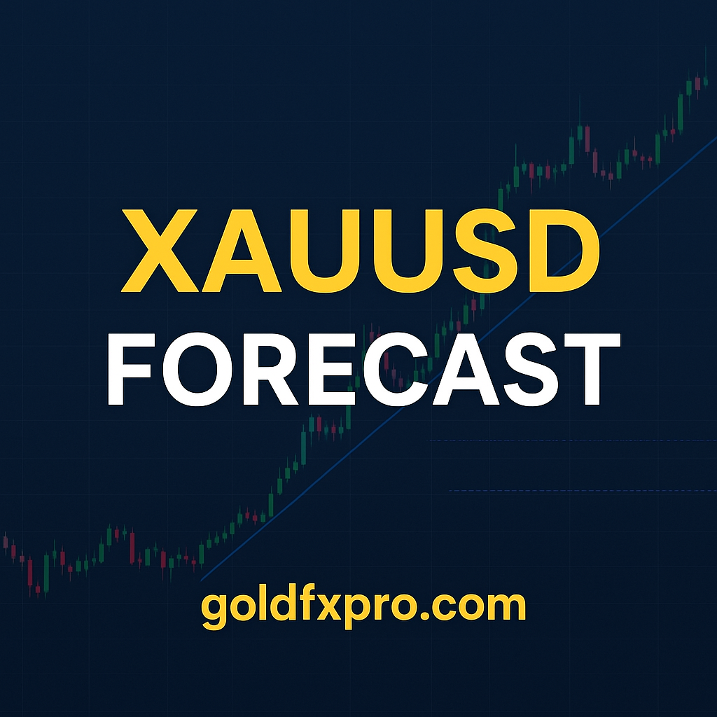 XAUUSD forecast chart with technical outlook and goldfxpro.com branding