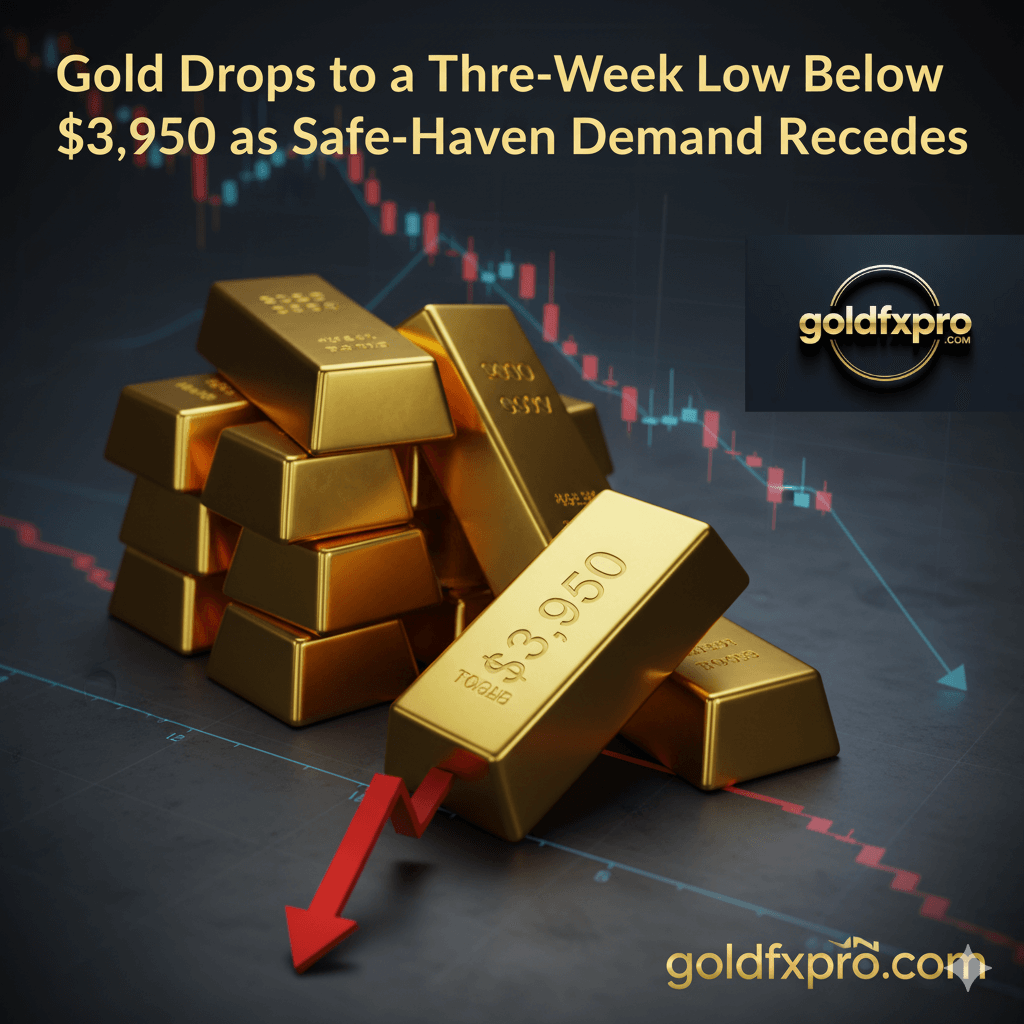 Gold price falls below $3,950 as traders eye US-China trade deal progress