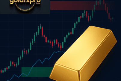Gold trading chart illustration showing price pullback and bullish opportunity in 2025.