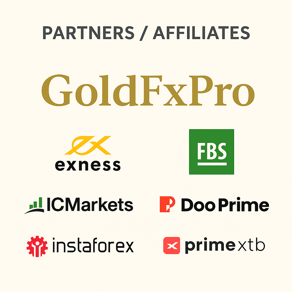 GoldFxPro logo in golden theme representing trust, transparency, and professional gold trading analysis