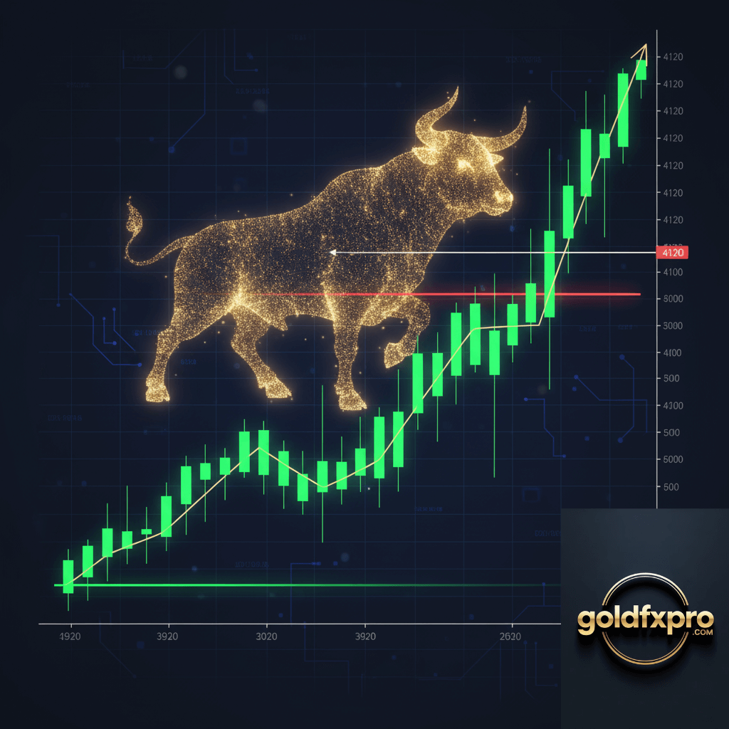 XAUUSD Daily Forecast chart showing bullish recovery from 4000 support on November 19, 2025.
