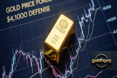 Daily chart of XAU/USD Gold Price Forecast showing the $4,100 support level and $4,150 resistance zone.