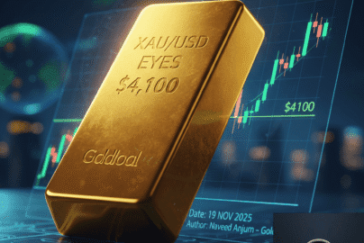 Gold Price Forecast XAU/USD chart showing bullish move toward $4,100.